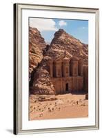 Ruins of Ad Deir Monastery at Ancient Nabatean City of Petra, Wadi Musa, Ma'an Governorate, Jordan-null-Framed Photographic Print