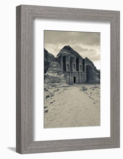 Ruins of Ad Deir Monastery at Ancient Nabatean City of Petra, Wadi Musa, Ma'an Governorate, Jordan-null-Framed Photographic Print