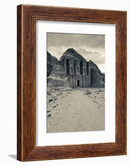 Ruins of Ad Deir Monastery at Ancient Nabatean City of Petra, Wadi Musa, Ma'an Governorate, Jordan-null-Framed Photographic Print
