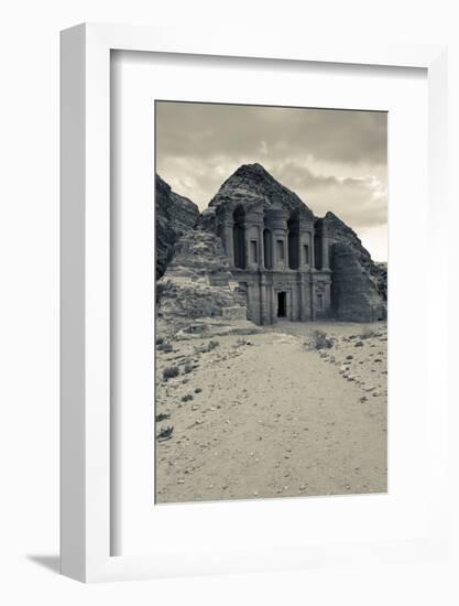 Ruins of Ad Deir Monastery at Ancient Nabatean City of Petra, Wadi Musa, Ma'an Governorate, Jordan-null-Framed Photographic Print