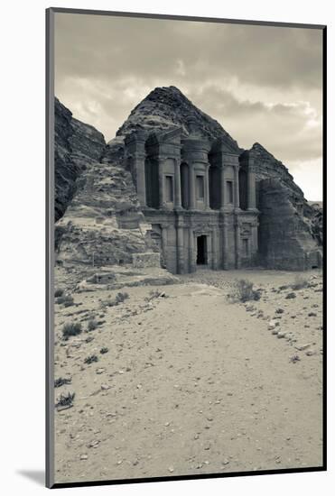 Ruins of Ad Deir Monastery at Ancient Nabatean City of Petra, Wadi Musa, Ma'an Governorate, Jordan-null-Mounted Photographic Print