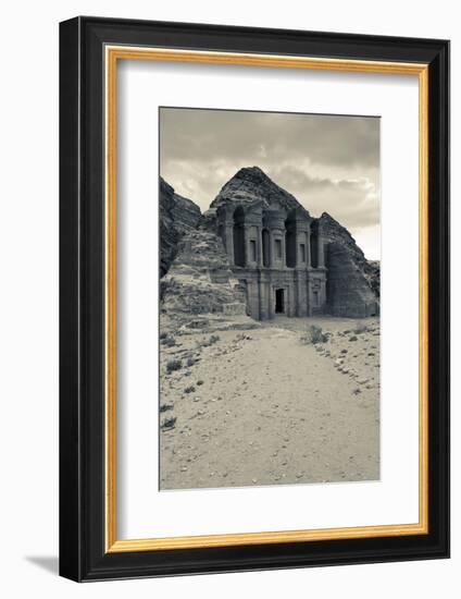 Ruins of Ad Deir Monastery at Ancient Nabatean City of Petra, Wadi Musa, Ma'an Governorate, Jordan-null-Framed Photographic Print