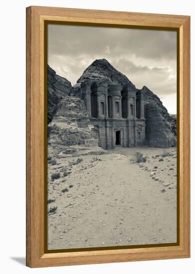 Ruins of Ad Deir Monastery at Ancient Nabatean City of Petra, Wadi Musa, Ma'an Governorate, Jordan-null-Framed Premier Image Canvas