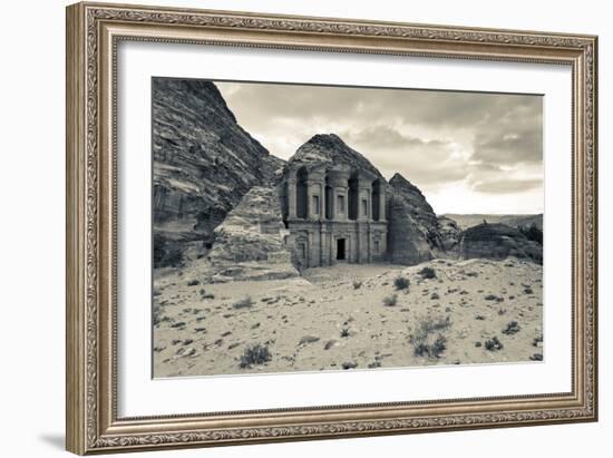 Ruins of Ad Deir Monastery at Ancient Nabatean City of Petra, Wadi Musa, Ma'an Governorate, Jordan-null-Framed Photographic Print