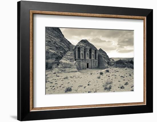 Ruins of Ad Deir Monastery at Ancient Nabatean City of Petra, Wadi Musa, Ma'an Governorate, Jordan-null-Framed Photographic Print