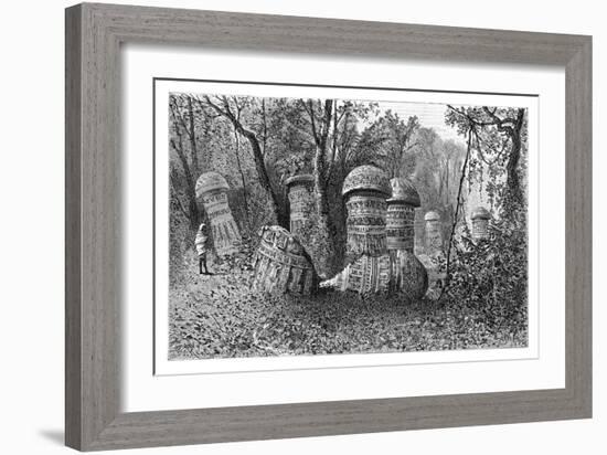 Ruins of an Ahom Temple, Dinajpur, Upper Assam, India, 1895-Armand Kohl-Framed Giclee Print