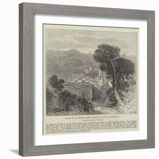 Ruins of an Ancient Greek Church at Agula, in Abyssinia-null-Framed Giclee Print