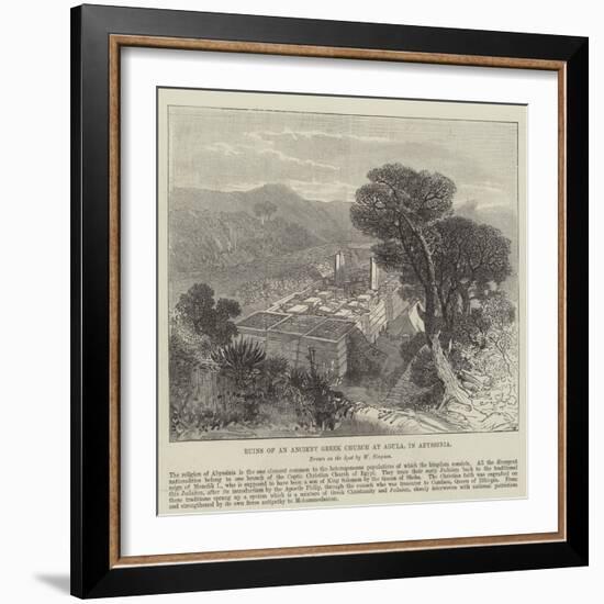 Ruins of an Ancient Greek Church at Agula, in Abyssinia-null-Framed Giclee Print