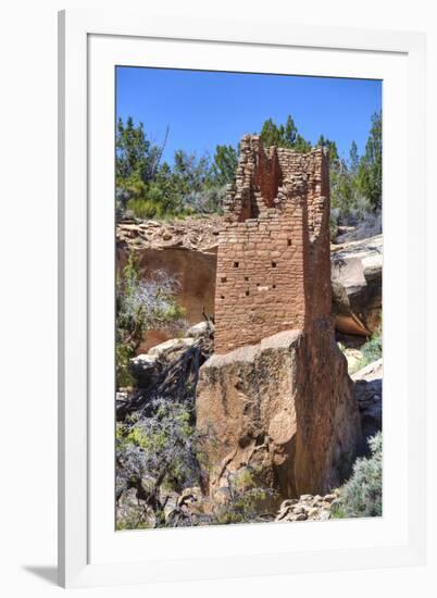 Ruins of Ancestral Puebloans, Square Tower, Dating from Between 900 Ad and 1200 Ad-Richard Maschmeyer-Framed Photographic Print