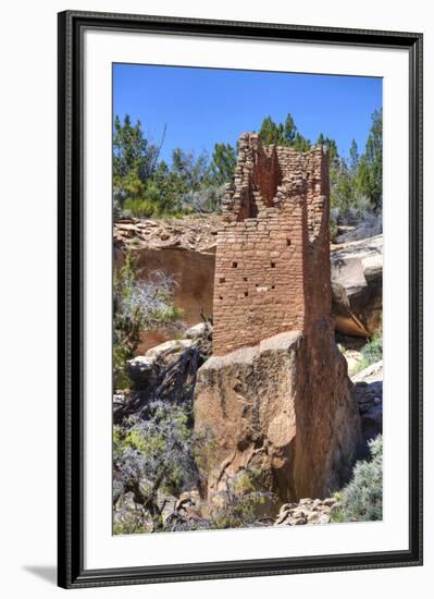 Ruins of Ancestral Puebloans, Square Tower, Dating from Between 900 Ad and 1200 Ad-Richard Maschmeyer-Framed Photographic Print