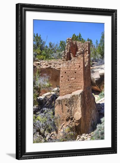 Ruins of Ancestral Puebloans, Square Tower, Dating from Between 900 Ad and 1200 Ad-Richard Maschmeyer-Framed Photographic Print