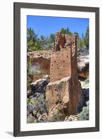 Ruins of Ancestral Puebloans, Square Tower, Dating from Between 900 Ad and 1200 Ad-Richard Maschmeyer-Framed Photographic Print