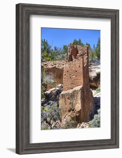 Ruins of Ancestral Puebloans, Square Tower, Dating from Between 900 Ad and 1200 Ad-Richard Maschmeyer-Framed Photographic Print