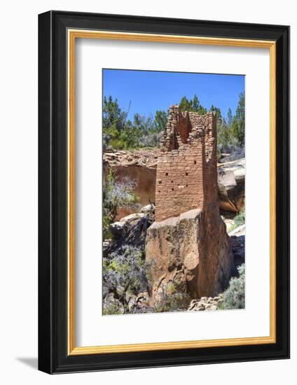 Ruins of Ancestral Puebloans, Square Tower, Dating from Between 900 Ad and 1200 Ad-Richard Maschmeyer-Framed Photographic Print