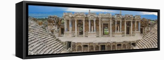 Ruins of ancient Hierapolis, Pamukkale, Denizli Province, Turkey-Ian Trower-Framed Premier Image Canvas