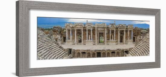 Ruins of ancient Hierapolis, Pamukkale, Denizli Province, Turkey-Ian Trower-Framed Photographic Print