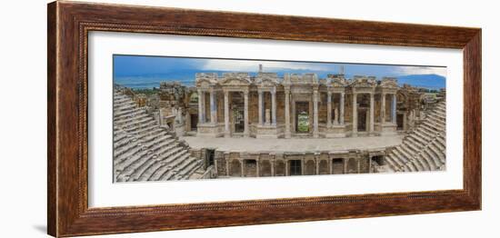 Ruins of ancient Hierapolis, Pamukkale, Denizli Province, Turkey-Ian Trower-Framed Photographic Print