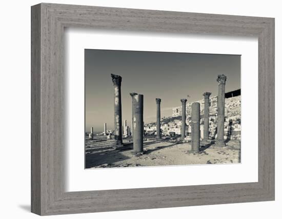 Ruins of ancient Jewish and Roman city, Umm Qais, Gadara, Jordan-null-Framed Photographic Print