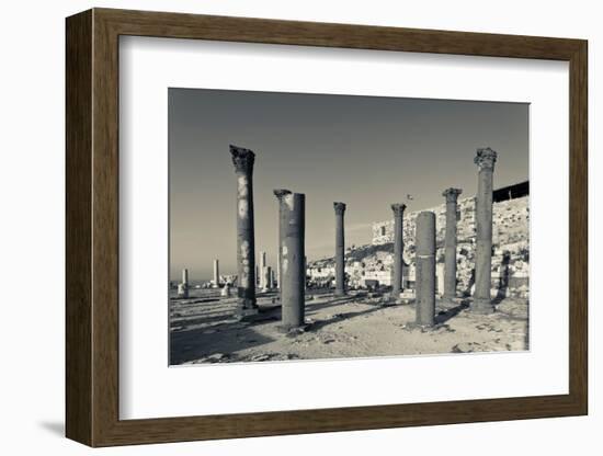 Ruins of ancient Jewish and Roman city, Umm Qais, Gadara, Jordan-null-Framed Photographic Print