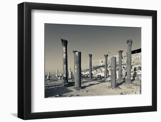 Ruins of ancient Jewish and Roman city, Umm Qais, Gadara, Jordan-null-Framed Photographic Print