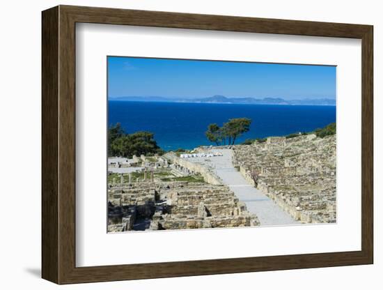 Ruins of Ancient Kameiros, Kalavarda, Rhodes, Dodecanese Islands, Greek Islands, Greece-Michael Runkel-Framed Photographic Print