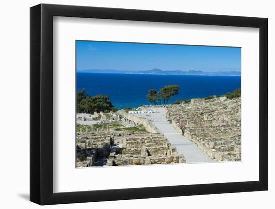 Ruins of Ancient Kameiros, Kalavarda, Rhodes, Dodecanese Islands, Greek Islands, Greece-Michael Runkel-Framed Photographic Print