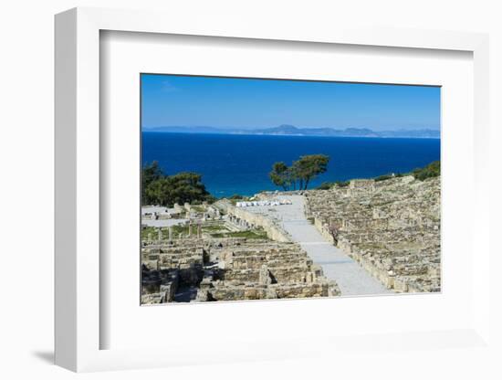 Ruins of Ancient Kameiros, Kalavarda, Rhodes, Dodecanese Islands, Greek Islands, Greece-Michael Runkel-Framed Photographic Print