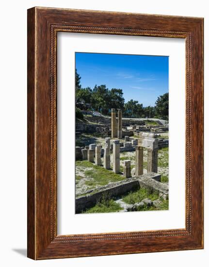 Ruins of Ancient Kameiros, Kalavarda, Rhodes, Dodecanese Islands, Greek Islands, Greece-Michael Runkel-Framed Photographic Print