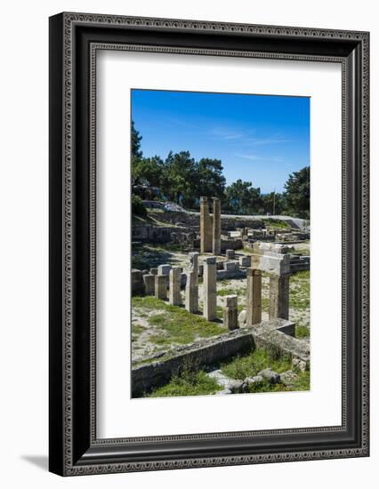 Ruins of Ancient Kameiros, Kalavarda, Rhodes, Dodecanese Islands, Greek Islands, Greece-Michael Runkel-Framed Photographic Print