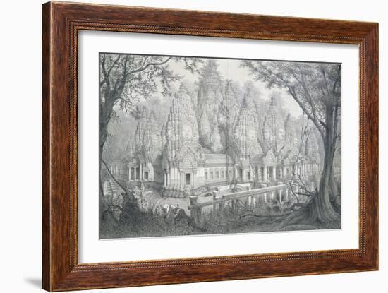 Ruins of Bayon, Cambodia, 1873-Louis Delaporte-Framed Giclee Print