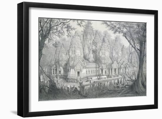 Ruins of Bayon, Cambodia, 1873-Louis Delaporte-Framed Giclee Print