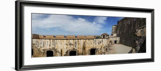 Ruins of Castillo San Felipe Del Morro, Old San Juan, San Juan, Puerto Rico, USA-null-Framed Photographic Print