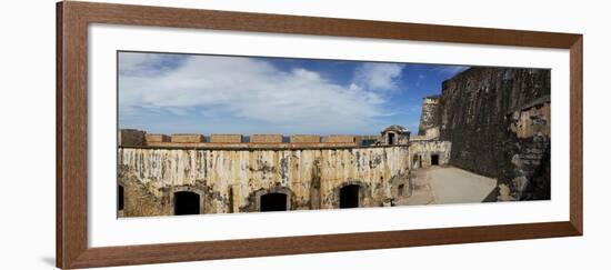 Ruins of Castillo San Felipe Del Morro, Old San Juan, San Juan, Puerto Rico, USA-null-Framed Photographic Print