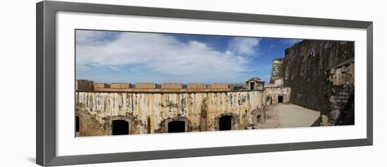 Ruins of Castillo San Felipe Del Morro, Old San Juan, San Juan, Puerto Rico, USA-null-Framed Photographic Print