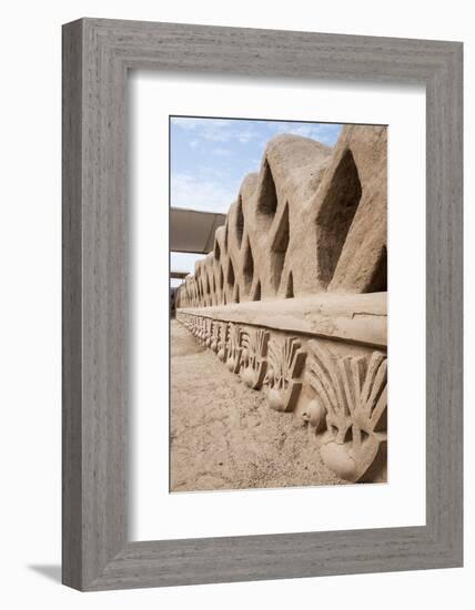 Ruins of Chan Chan Pre-Columbian Archaeological Site Near Trujillo, Peru, South America-Michael DeFreitas-Framed Photographic Print