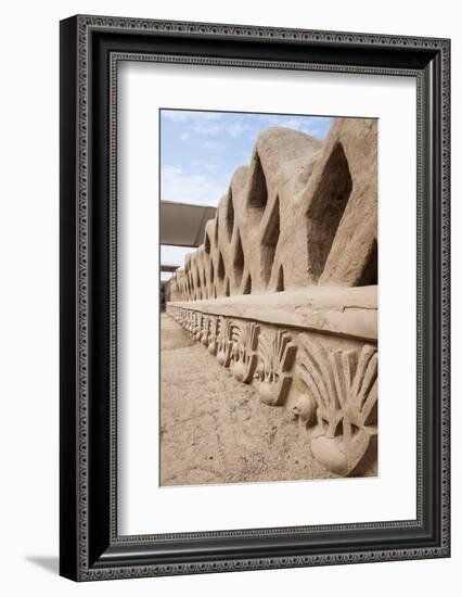 Ruins of Chan Chan Pre-Columbian Archaeological Site Near Trujillo, Peru, South America-Michael DeFreitas-Framed Photographic Print