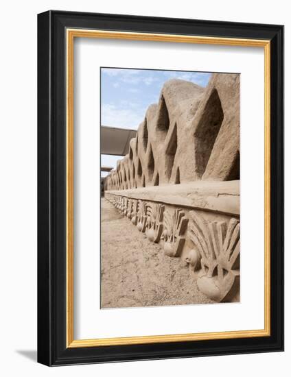 Ruins of Chan Chan Pre-Columbian Archaeological Site Near Trujillo, Peru, South America-Michael DeFreitas-Framed Photographic Print