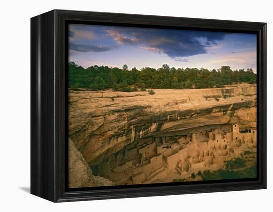 Ruins of Cliff Palace Built by Pueblo Indians, Mesa Verde National Park, Colorado, USA-Dennis Flaherty-Framed Premier Image Canvas