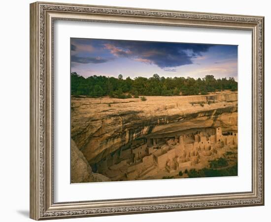 Ruins of Cliff Palace Built by Pueblo Indians, Mesa Verde National Park, Colorado, USA-Dennis Flaherty-Framed Photographic Print