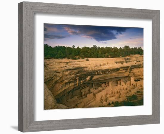 Ruins of Cliff Palace Built by Pueblo Indians, Mesa Verde National Park, Colorado, USA-Dennis Flaherty-Framed Photographic Print