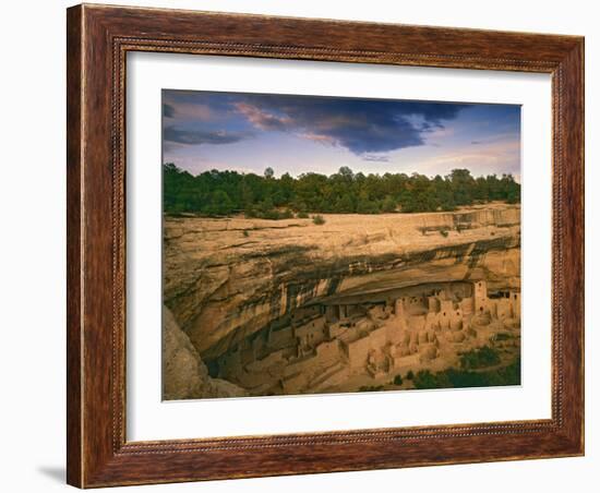 Ruins of Cliff Palace Built by Pueblo Indians, Mesa Verde National Park, Colorado, USA-Dennis Flaherty-Framed Photographic Print