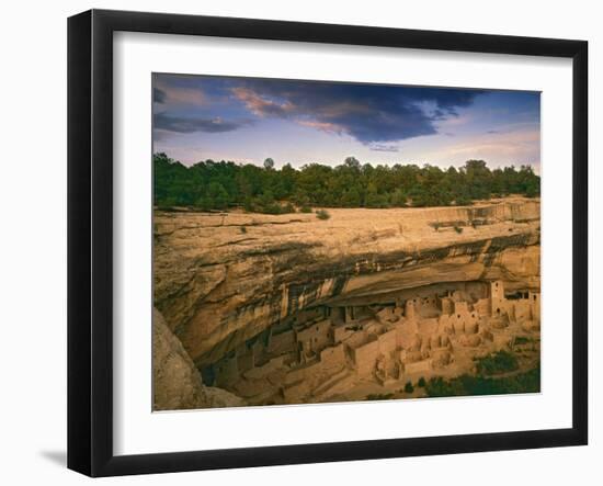 Ruins of Cliff Palace Built by Pueblo Indians, Mesa Verde National Park, Colorado, USA-Dennis Flaherty-Framed Photographic Print