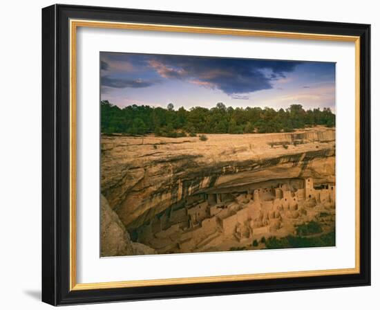 Ruins of Cliff Palace Built by Pueblo Indians, Mesa Verde National Park, Colorado, USA-Dennis Flaherty-Framed Photographic Print