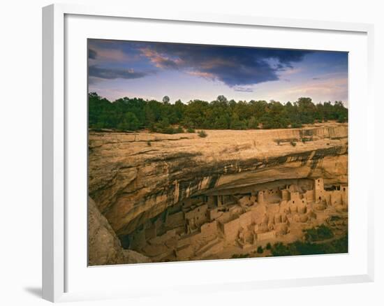 Ruins of Cliff Palace Built by Pueblo Indians, Mesa Verde National Park, Colorado, USA-Dennis Flaherty-Framed Photographic Print