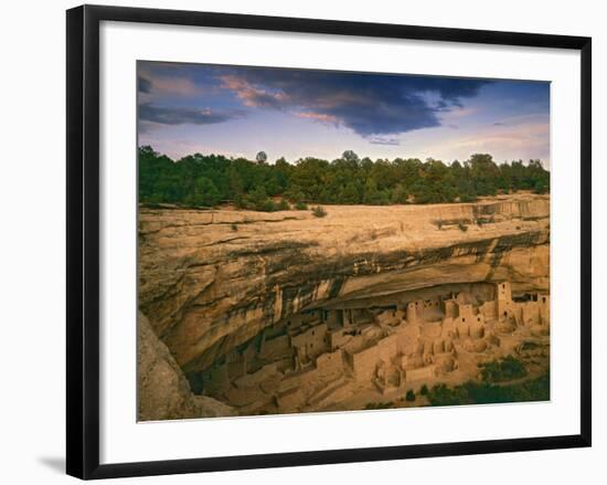 Ruins of Cliff Palace Built by Pueblo Indians, Mesa Verde National Park, Colorado, USA-Dennis Flaherty-Framed Photographic Print