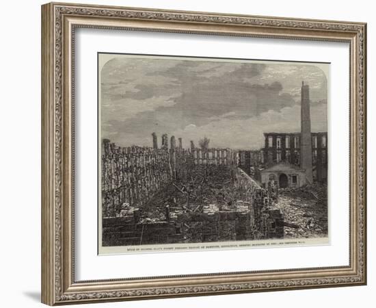 Ruins of Colonel Colt's Patent Firearms Factory at Hartford-null-Framed Giclee Print