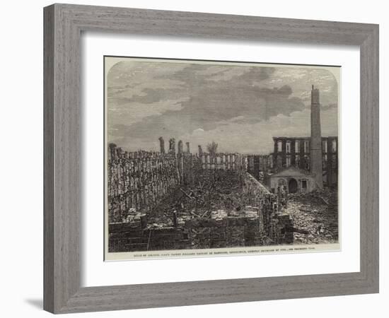 Ruins of Colonel Colt's Patent Firearms Factory at Hartford-null-Framed Giclee Print