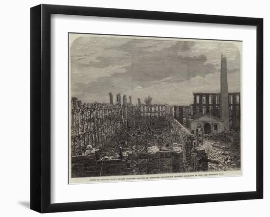 Ruins of Colonel Colt's Patent Firearms Factory at Hartford-null-Framed Giclee Print