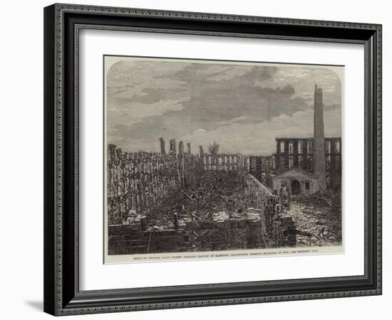 Ruins of Colonel Colt's Patent Firearms Factory at Hartford-null-Framed Giclee Print