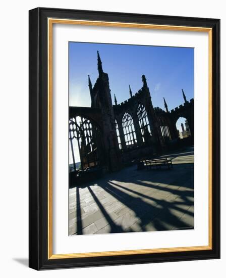 Ruins of Coventry Cathedral, Coventry, Warwickshire, England, UK, Europe-Neale Clarke-Framed Photographic Print